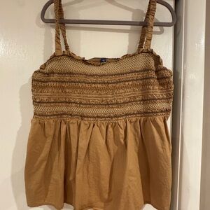 Old Navy Women's Brown Smocked Camisole